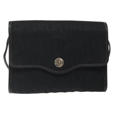 Pre-owned Dior Trotter Black Canvas Shoulder Bag ()