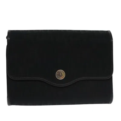 Pre-owned Dior Trotter Black Canvas Shoulder Bag ()