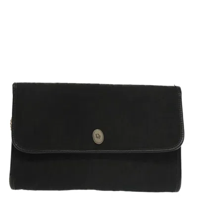 Pre-owned Dior Trotter Black Canvas Shoulder Bag ()