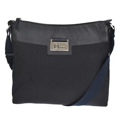 Dior Trotter Black Canvas Shoulder Bag ()