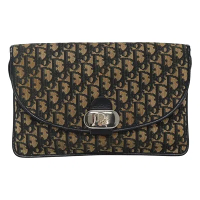 Pre-owned Dior Trotter Brown Canvas Shoulder Bag ()
