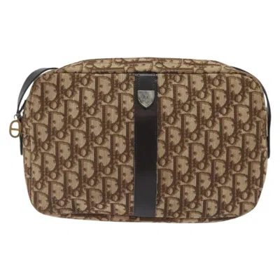 Pre-owned Dior Trotter Brown Canvas Shoulder Bag ()