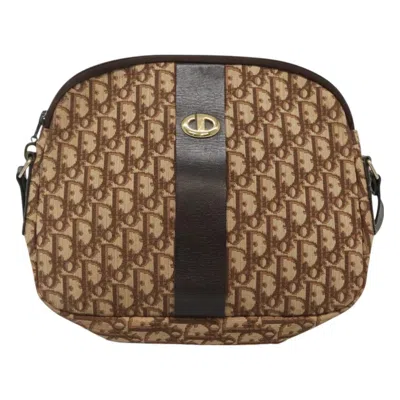 Pre-owned Dior Trotter Brown Canvas Shoulder Bag ()