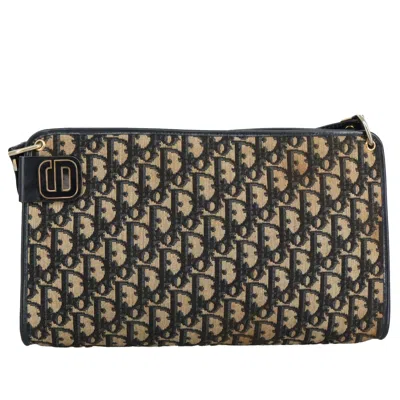 Pre-owned Dior Trotter Brown Canvas Shoulder Bag ()