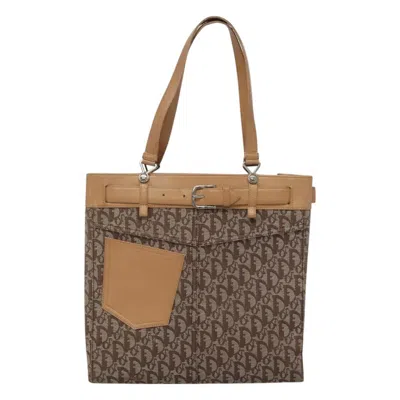 Pre-owned Dior Trotter Brown Canvas Tote Bag ()