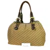 DIOR DIOR TROTTER BROWN CANVAS TOTE BAG (PRE-OWNED)