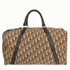 DIOR DIOR TROTTER BROWN CANVAS TRAVEL BAG (PRE-OWNED)
