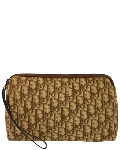 Dior Trotter Clutch (authentic Pre-loved) In Brown