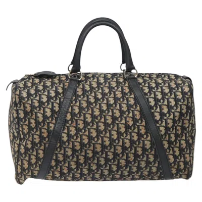 Pre-owned Dior Trotter Navy Canvas Travel Bag ()