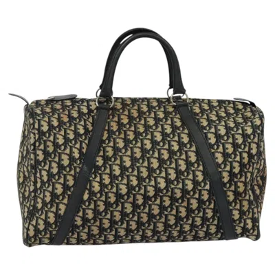 Pre-owned Dior Trotter Navy Canvas Travel Bag ()