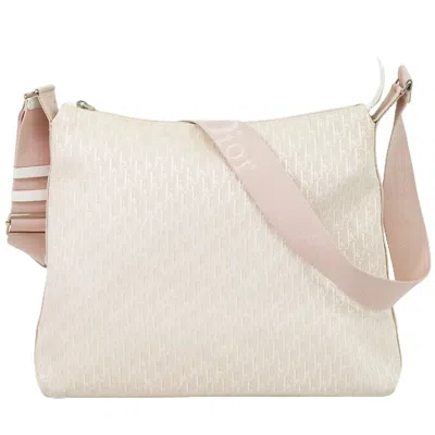 Dior Trotter Pink Canvas Shoulder Bag ()