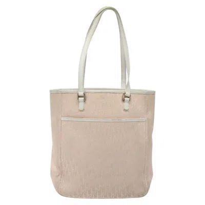 Pre-owned Dior Trotter Pink Canvas Tote Bag ()