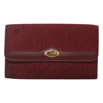 Pre-owned Dior Trotter Red Canvas Shoulder Bag ()