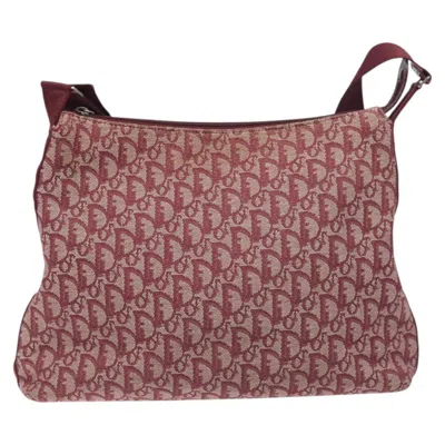 Pre-owned Dior Trotter Red Canvas Shoulder Bag ()