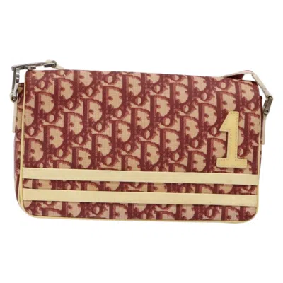 Pre-owned Dior Trotter Red Canvas Shoulder Bag ()
