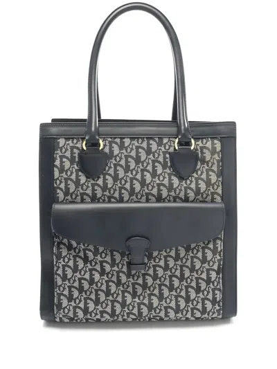 Pre-owned Dior Trotter Shoulder Bag In Blue