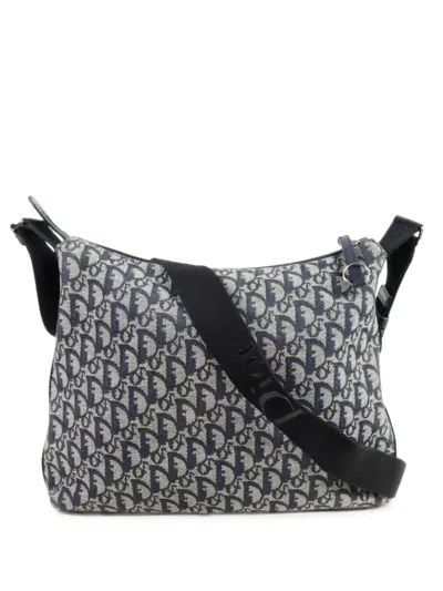 Pre-owned Dior Trotter Shoulder Bag In Blue