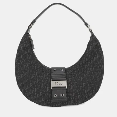 Pre-owned Dior Trotter Street Chic Black Canvas