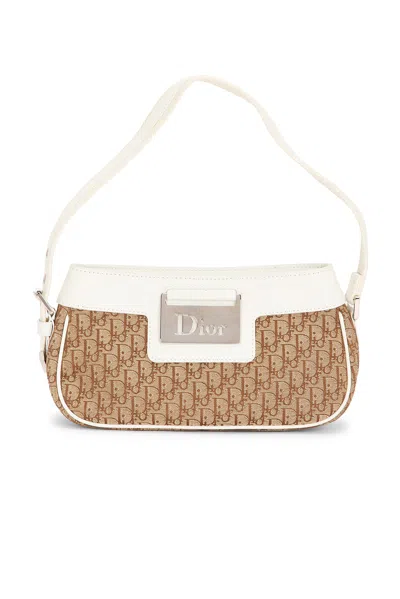 Pre-owned Dior Trotter Street Chic Pochette Shoulder Bag In Brown
