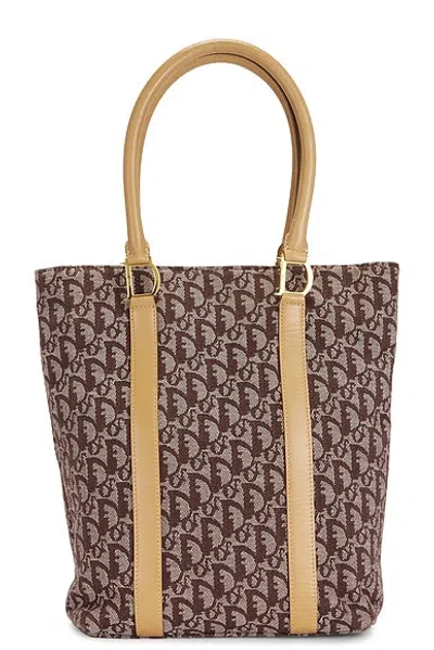 Pre-owned Dior Trotter Tote Bag In Sand