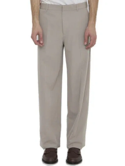 Dior Trousers In Cotton And Nylon In Tan