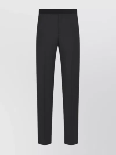 Dior Trousers Straight Leg Belt Loops In Black