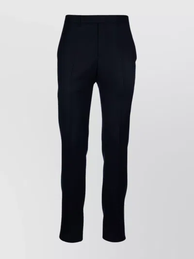 Dior Trousers With Back Pockets And Front Crease In Black