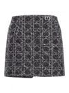 Dior Trouserskirt With Front Panel In Black