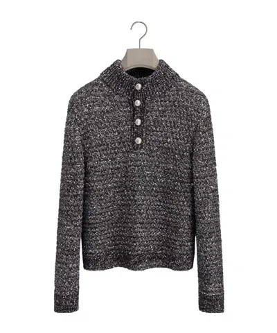 Dior Trucker Sweater, Regular Fit In Gray