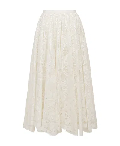 Dior Trumpet Skirt In Nude