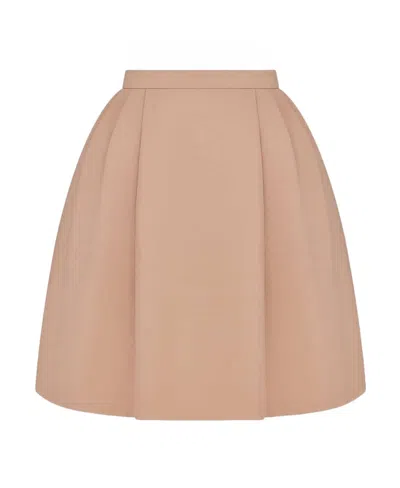 Dior Trumpet Skirt In Nude