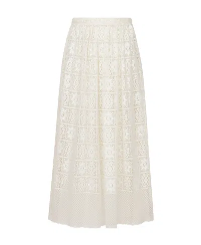 Dior Trumpet Skirt In Nude