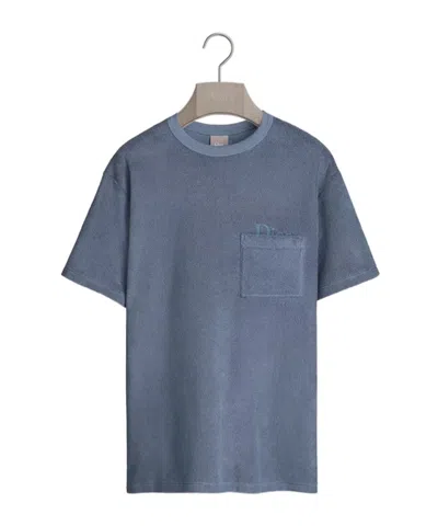 Dior T-shirt With  Embroidery, Relaxed Fit In Blue