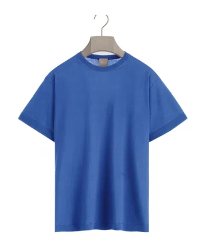 Dior T-shirt With  Embroidery, Relaxed Fit In Blue