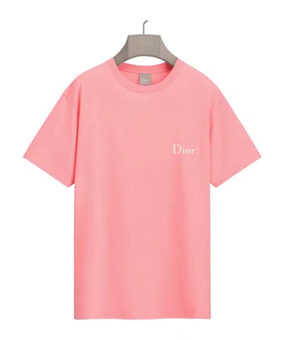 Dior T-shirt With  Embroidery, Relaxed Fit In Pink