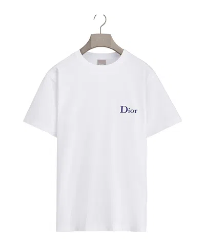 Dior T-shirt With  Embroidery, Relaxed Fit In White