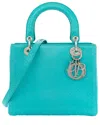 Dior Turquoise Snakeskin Small Lady  (authentic Pre-loved)