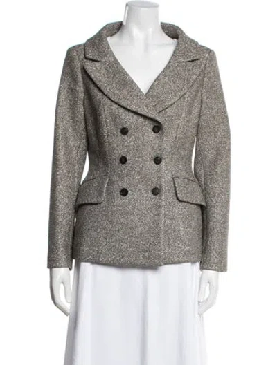Pre-owned Dior Tweed Pattern Blazer In Multicolor