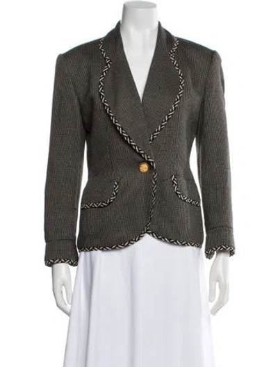 Pre-owned Dior Tweed Pattern Blazer In Neutral
