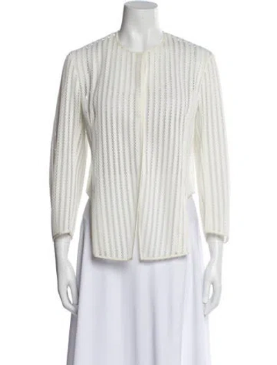 Pre-owned Dior Tweed Pattern Evening Jacket In Neutral
