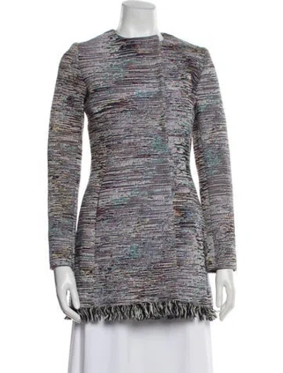 Pre-owned Dior Tweed Pattern Evening Jacket W/ Tags In Black