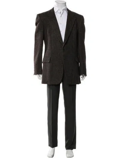 Pre-owned Dior Tweed Pattern Jacket In Brown