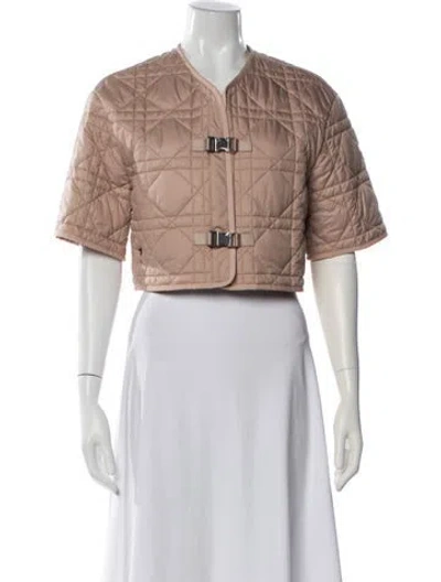 Pre-owned Dior Tweed Pattern Jacket In Neutral