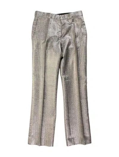 Pre-owned Dior Tweed Pattern Straight Leg Pants In Black
