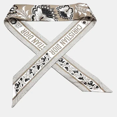 Pre-owned Dior Twilly Multicolor Silk Scarf