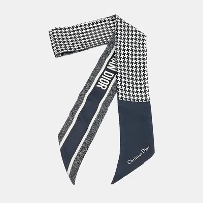 Pre-owned Dior Twilly Scarf In Black