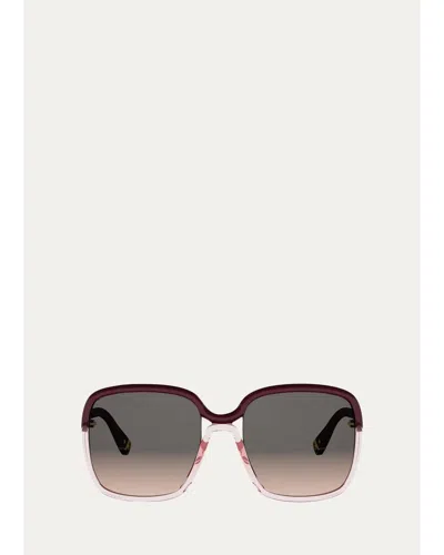 Dior Twincolors 56mm Square Sunglasses In Multi