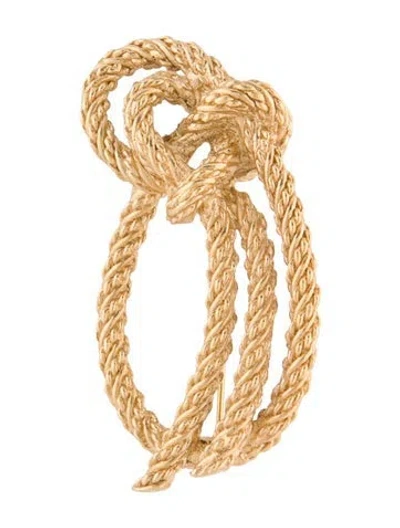 Pre-owned Dior Twisted Rope Brooch In Multi