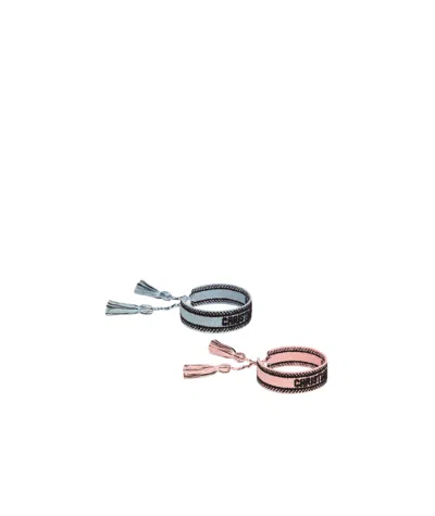 Dior Two Pieces Of Logo Pattern Bracelet In Multicolor