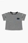 Dior Two-tone Lurex Striped Crew-neck T-shirt